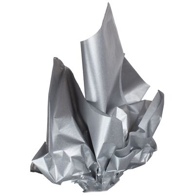 Silkepapir Metallisk Sølv